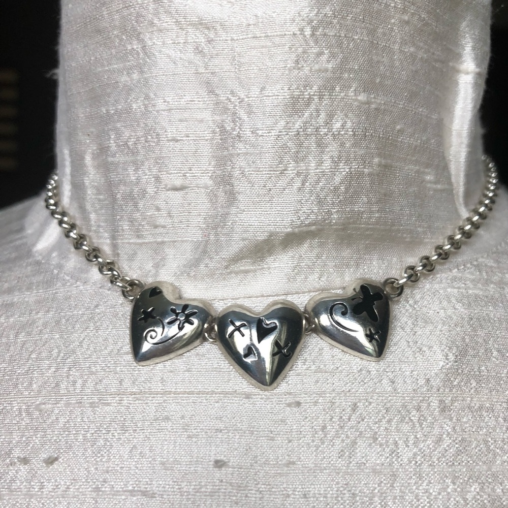 Brighton mini triple heart necklace